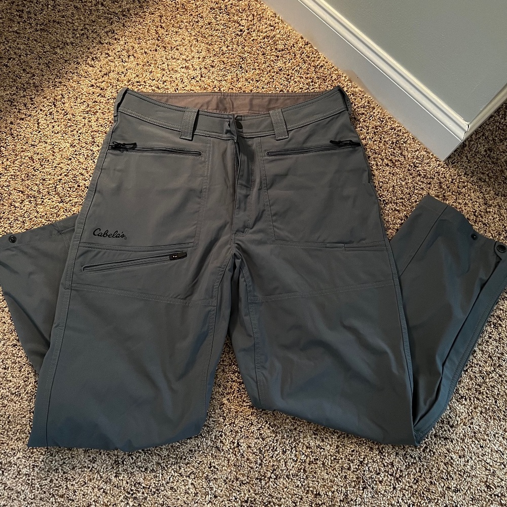 NWOT Men's Cabela XPG Extreme Performance Gear Utility Pants, 36x32, Green